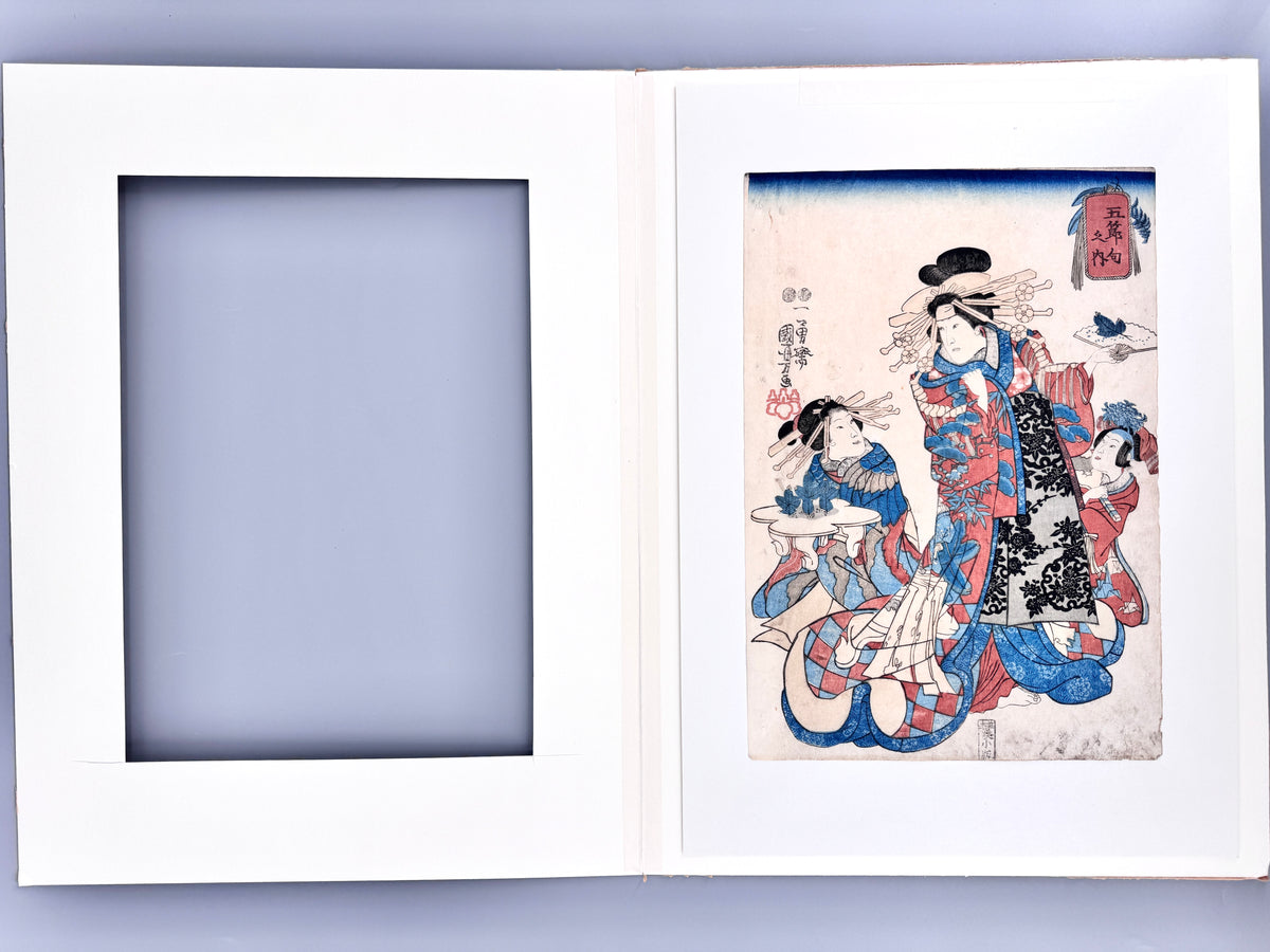 Japanischer Holzschnitt. Utaga Kuniyoshi, Fest der Sieben Kräuter