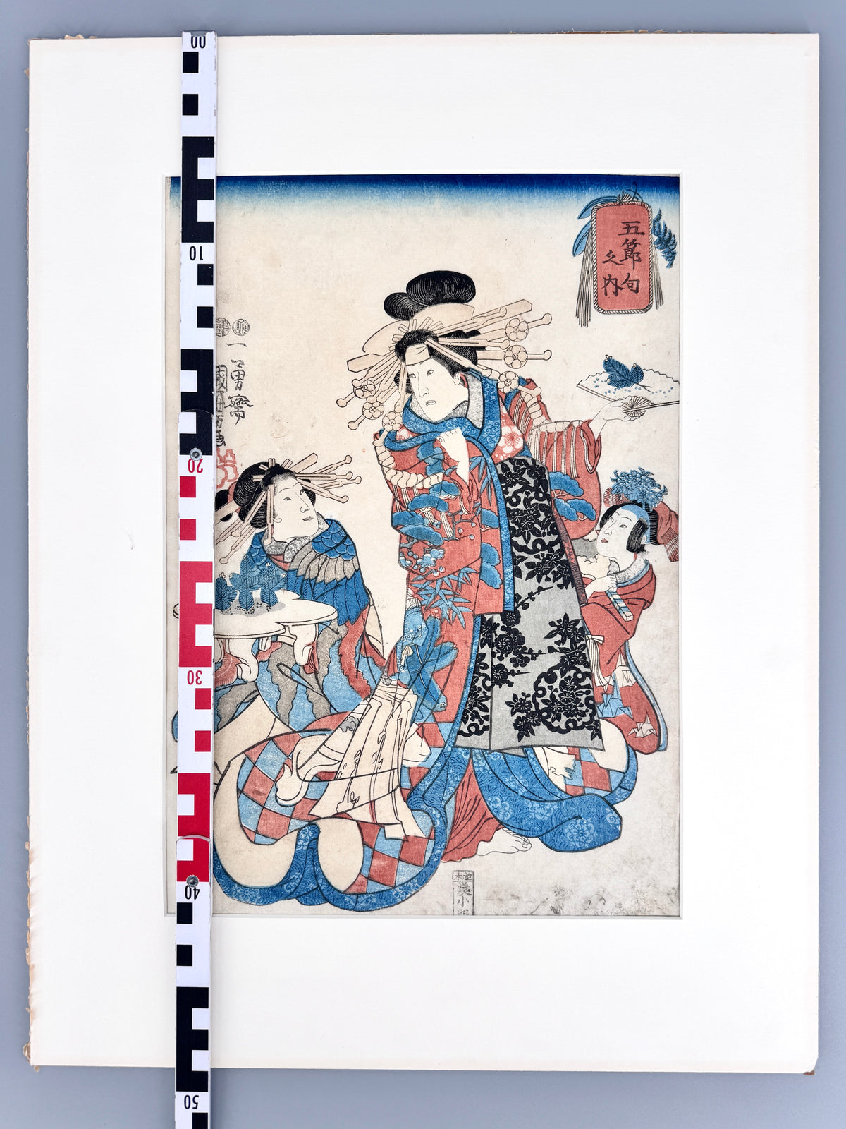 Japanischer Holzschnitt. Utaga Kuniyoshi, Fest der Sieben Kräuter