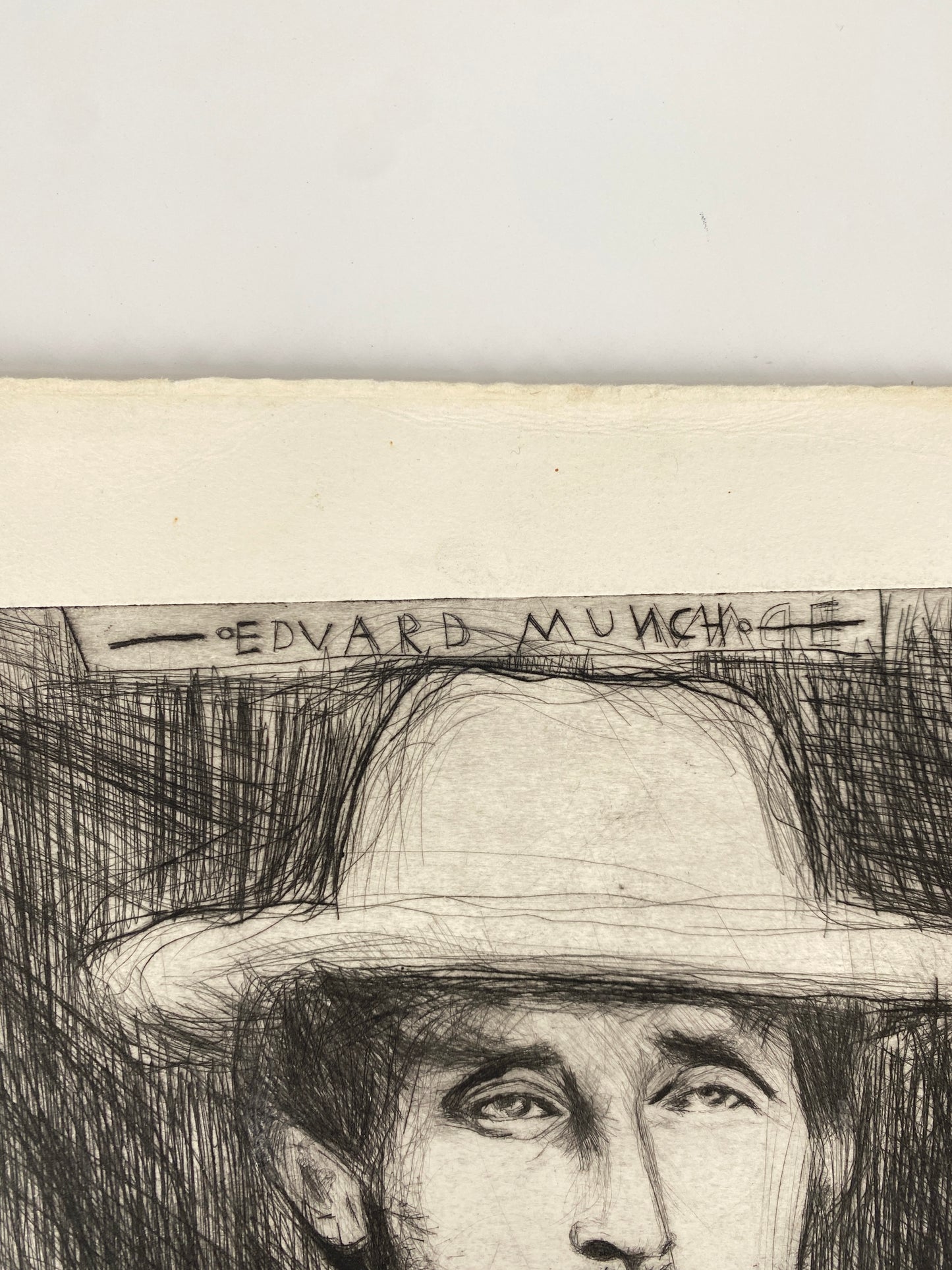 Edvard Munch - Portrait. Original-Radierung