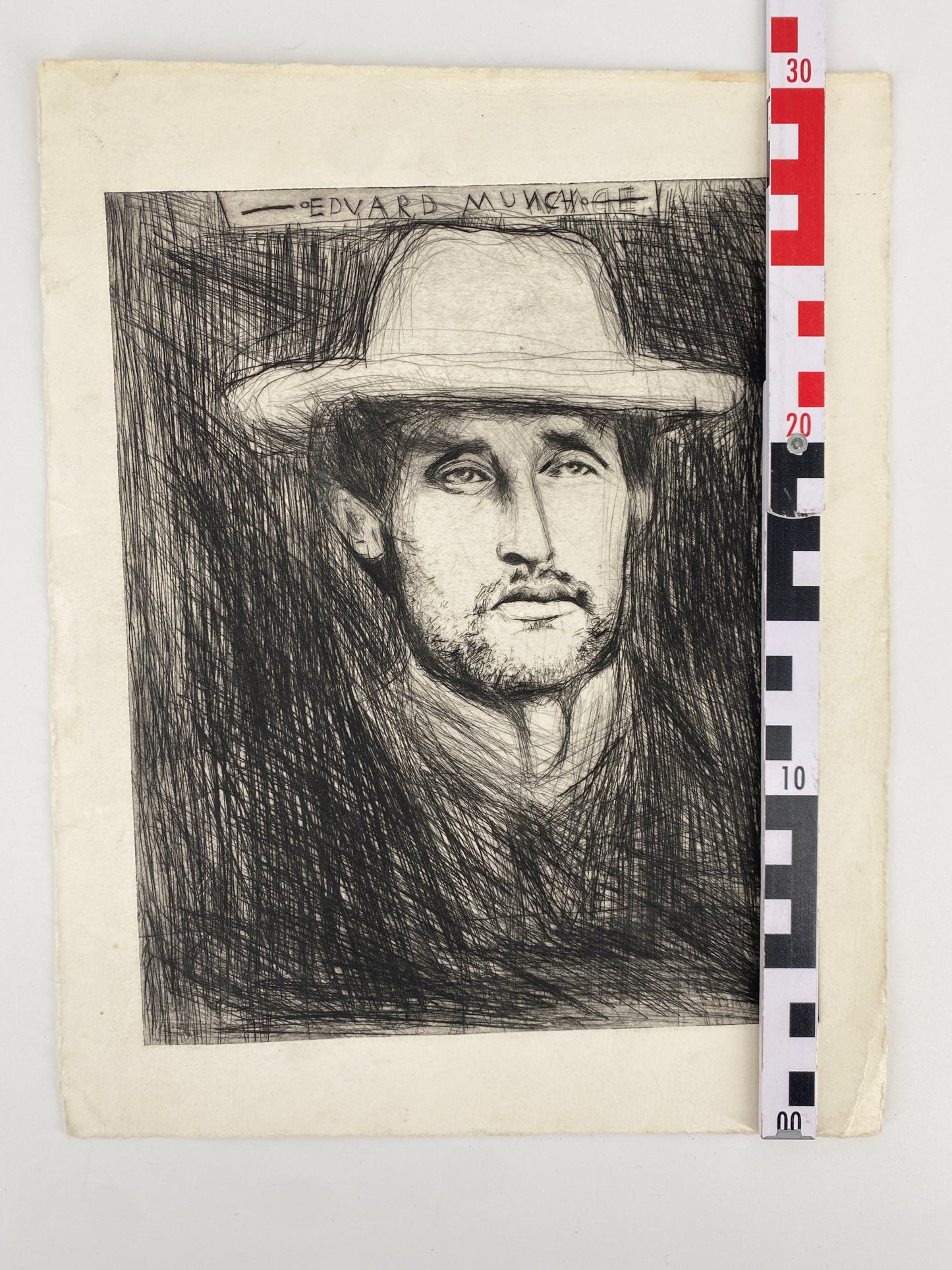 Edvard Munch - Portrait. Original-Radierung