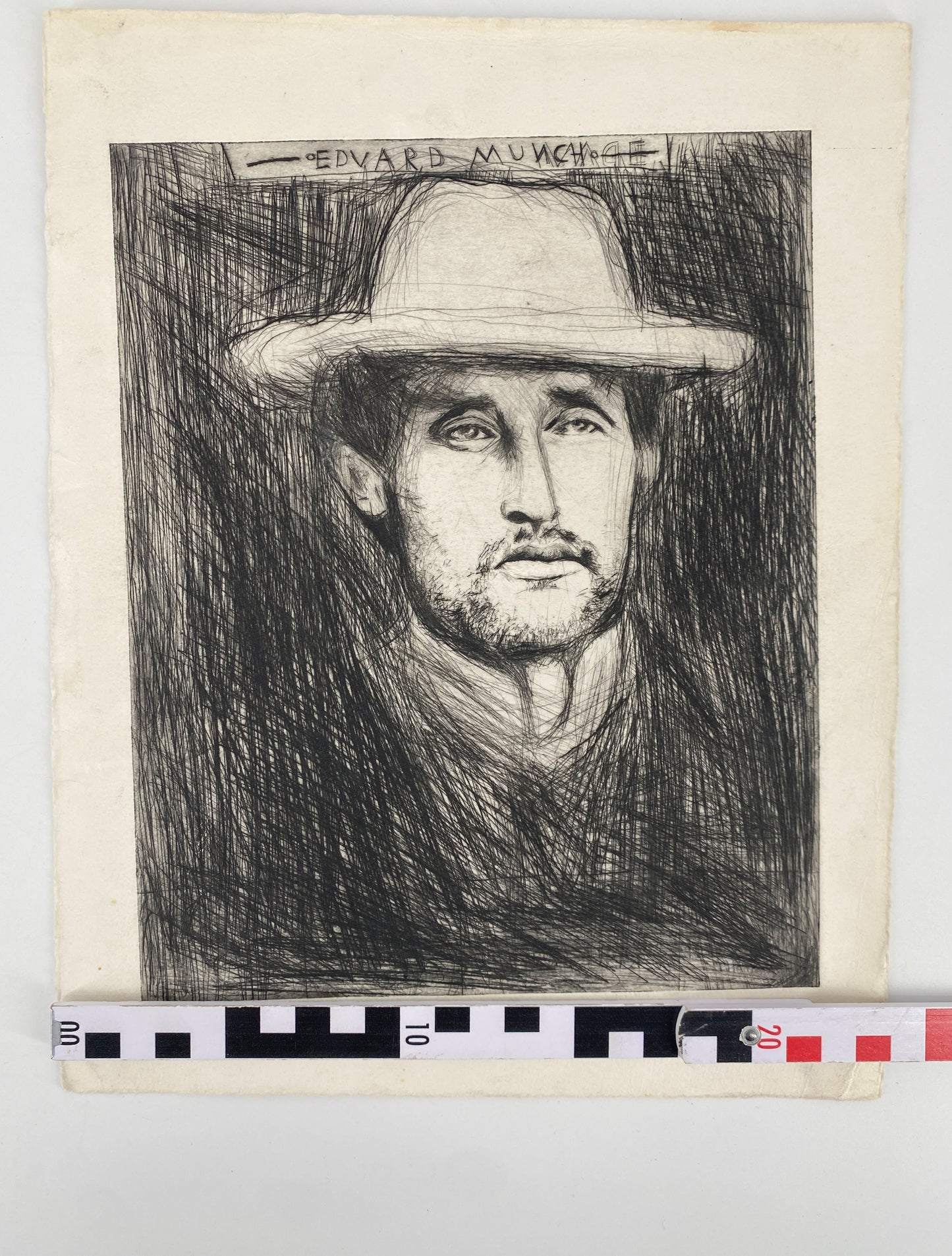 Edvard Munch - Portrait. Original-Radierung
