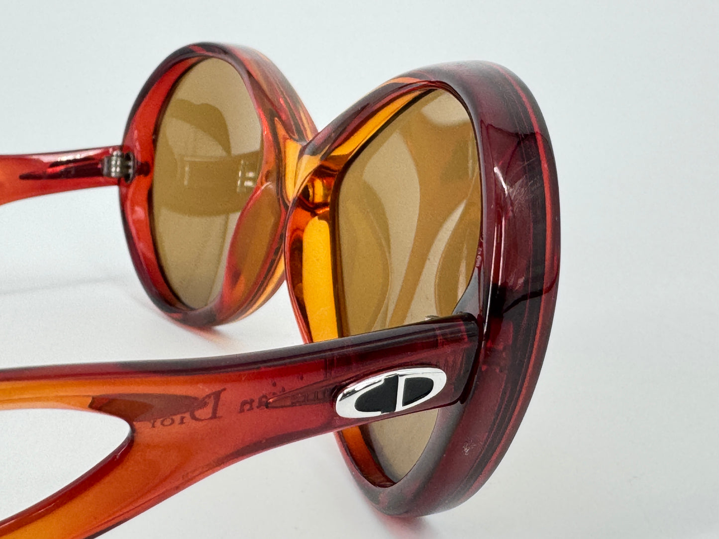Damen, Sonnenbrille, Christian Dior, rot, orange