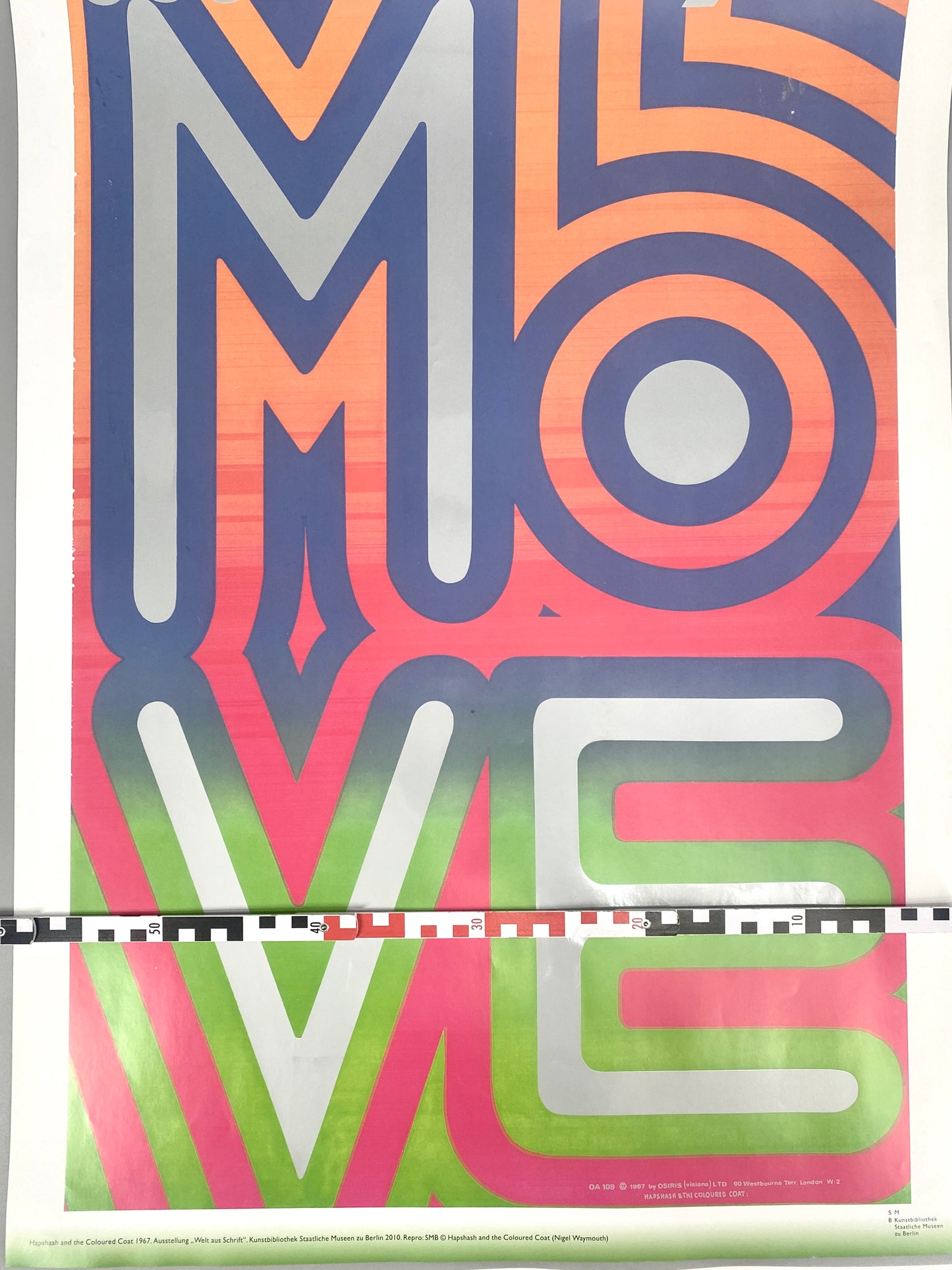 Ausstellungsplakat Berlin, Reprodukton The Move at Marquee. Studio Hapshash and the coloured coat