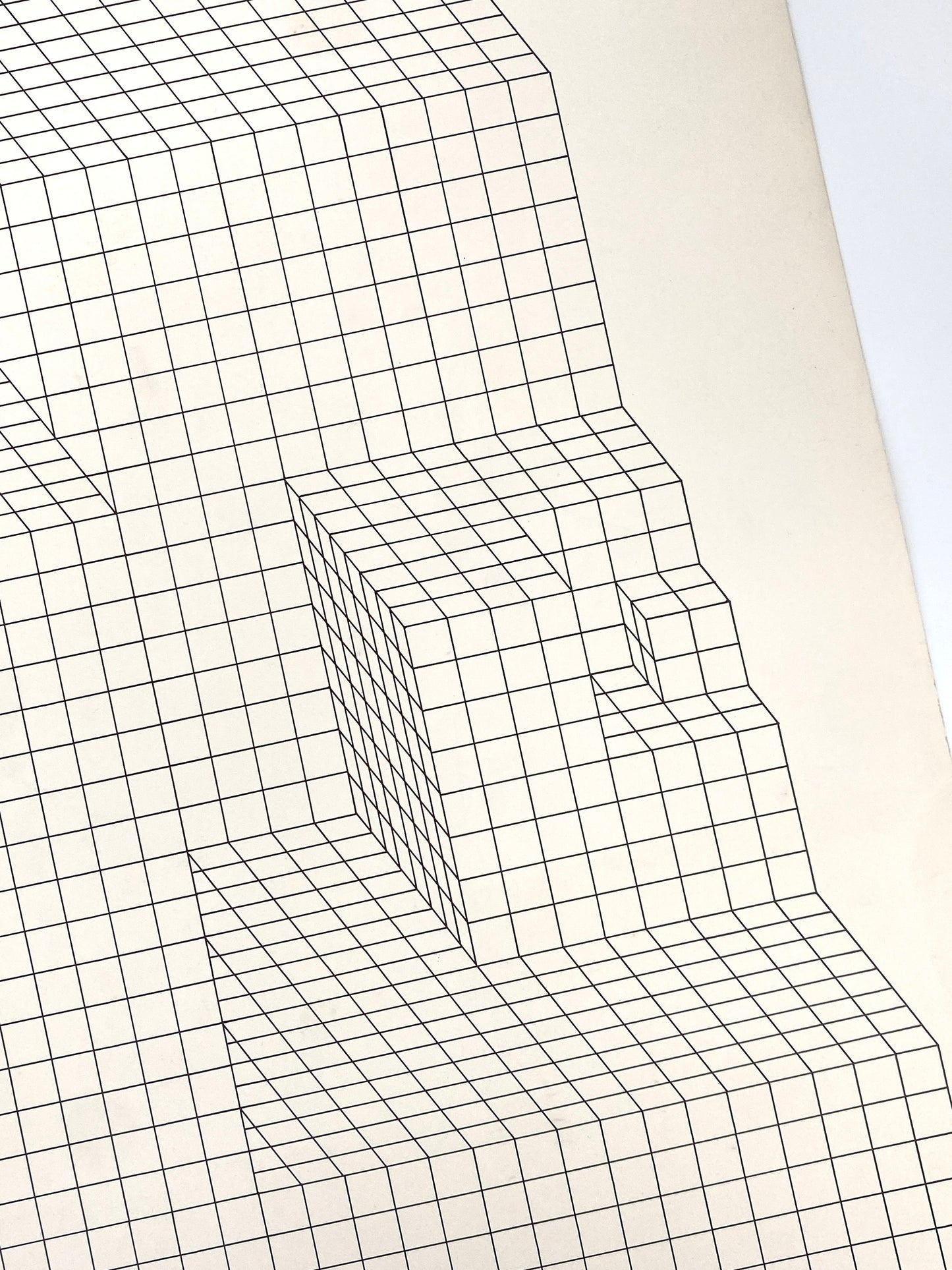 Großer, nummerierter Siebdruck von Erwin Heerich (1922‒2004), Ende der 50er