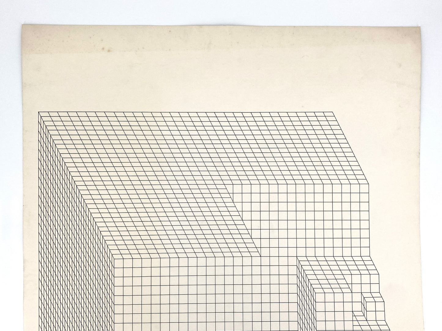 Großer, nummerierter Siebdruck von Erwin Heerich (1922‒2004), Ende der 50er