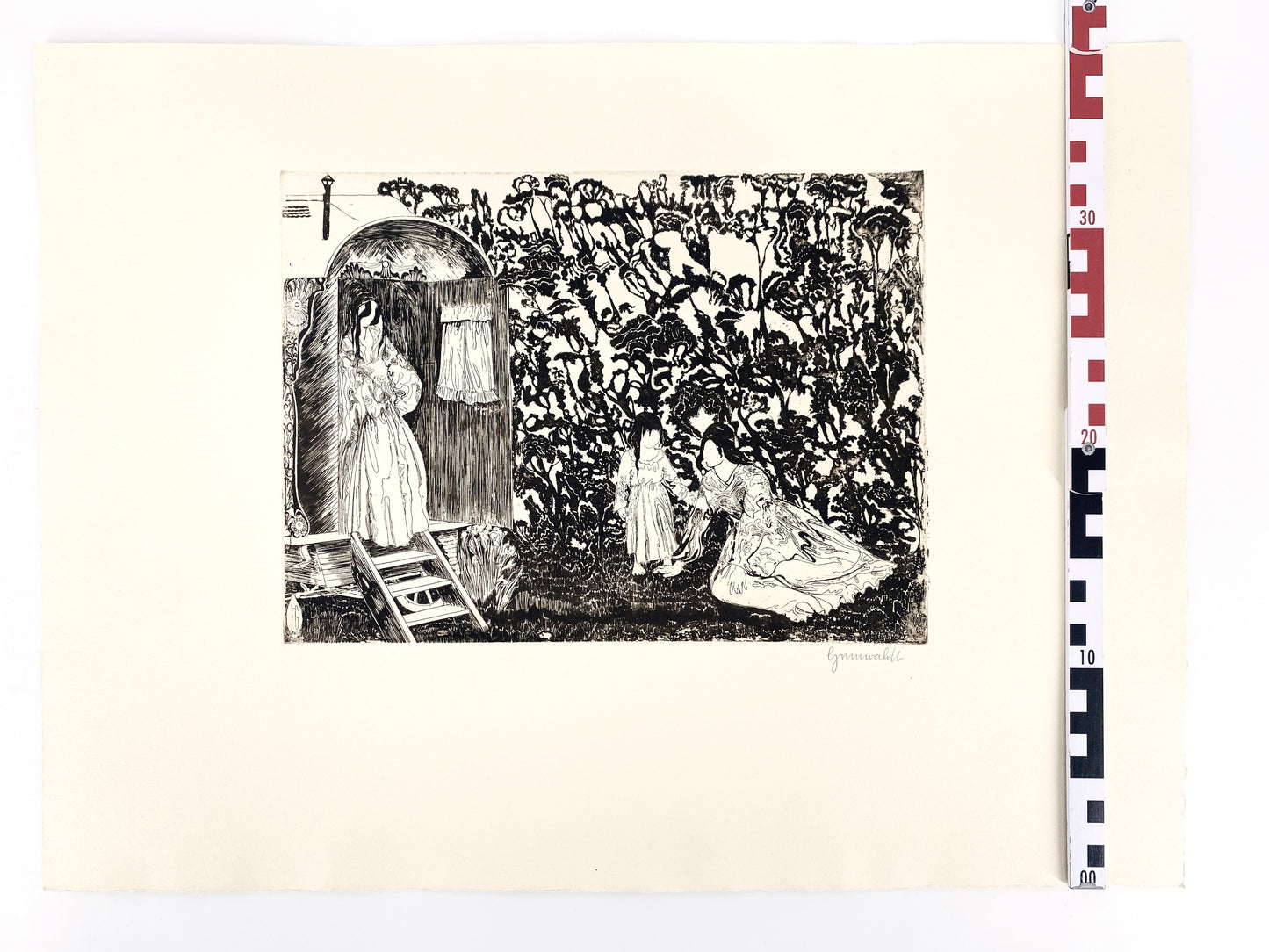 Druckgrafik Original-Radierung, Herbert Grunwaldt. Griffelkunst 1970