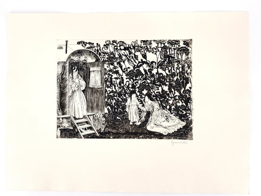 Druckgrafik Original-Radierung, Herbert Grunwaldt. Griffelkunst 1970