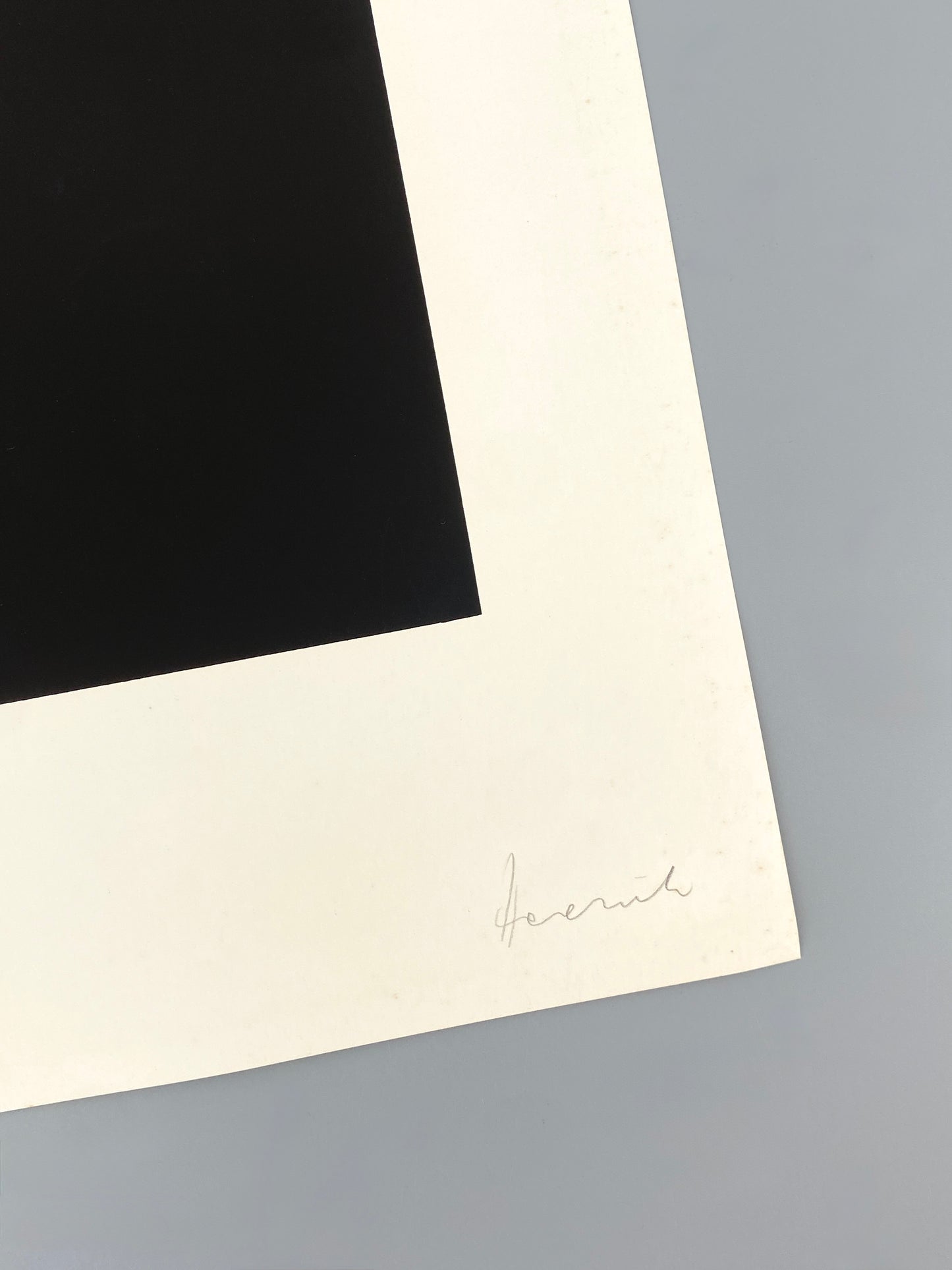 Farbsiebdruck von Erwin Heerich (1922–2004), Griffelkunst-Edition, 1973