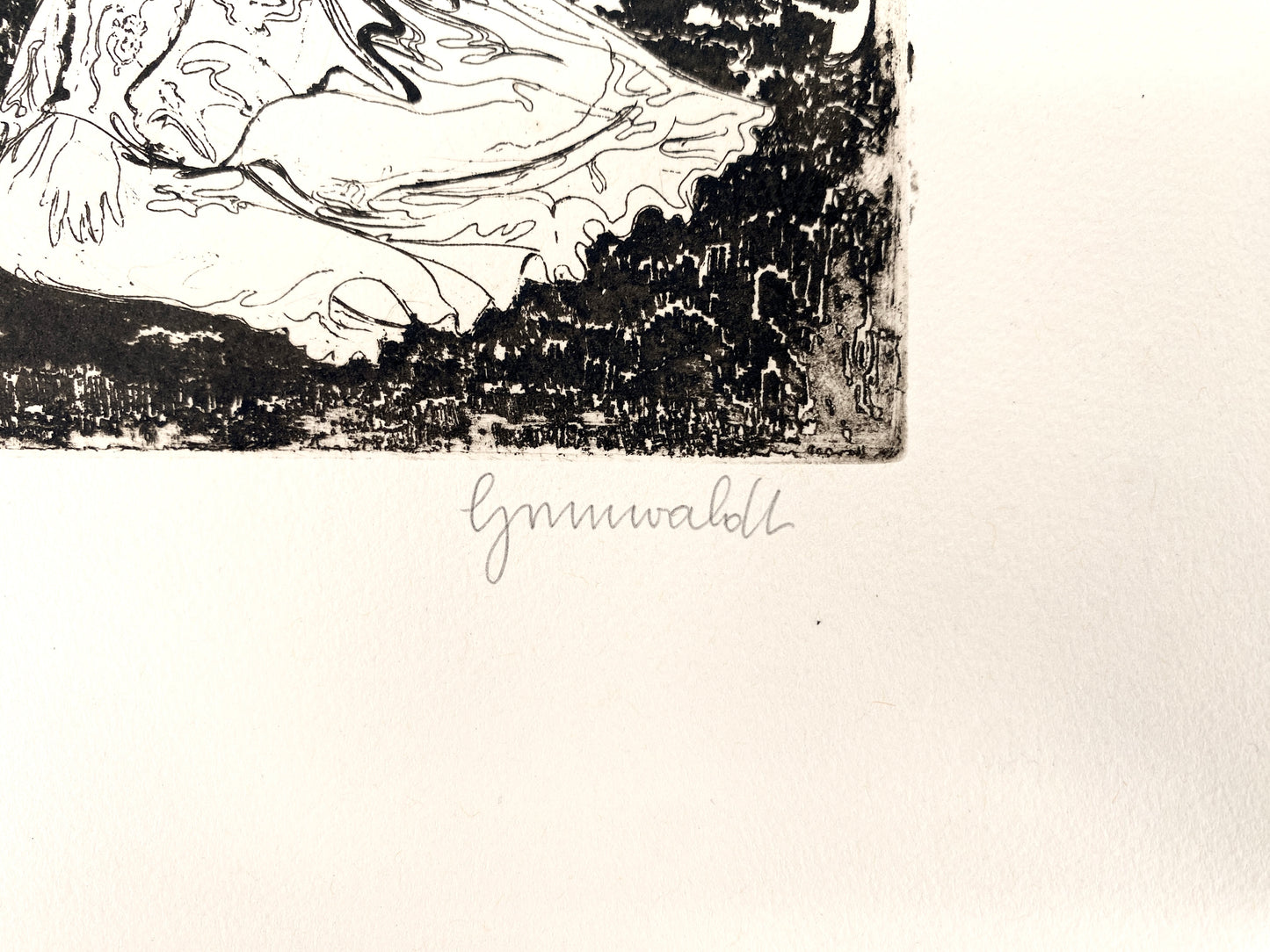 Druckgrafik Original-Radierung, Herbert Grunwaldt. Griffelkunst 1970
