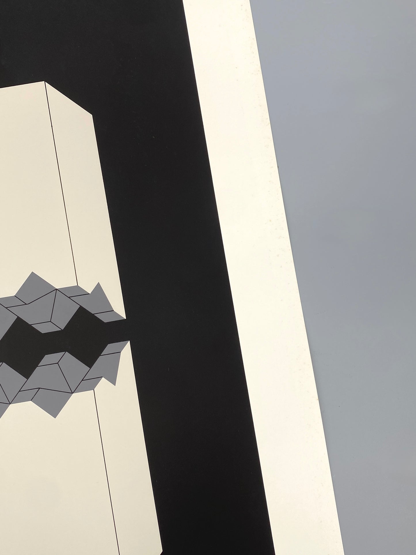 Farbsiebdruck von Erwin Heerich (1922–2004), Griffelkunst-Edition, 1973