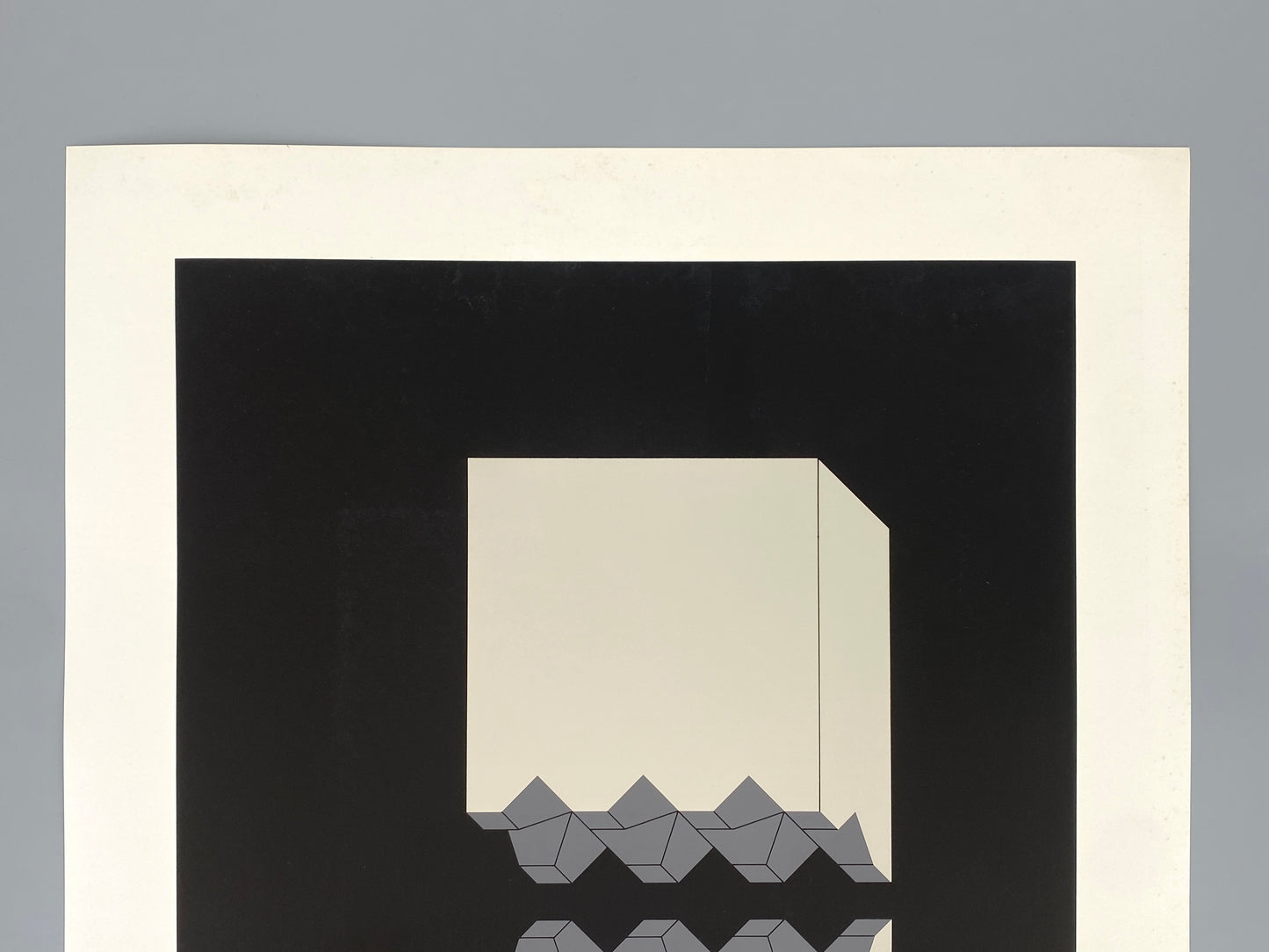 Farbsiebdruck von Erwin Heerich (1922–2004), Griffelkunst-Edition, 1973