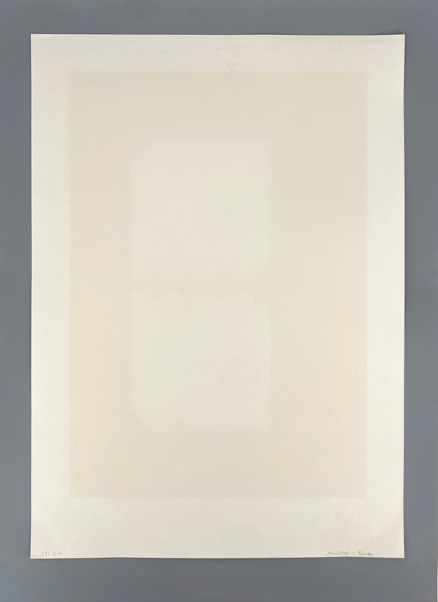 Farbsiebdruck von Erwin Heerich (1922–2004), Griffelkunst-Edition, 1973