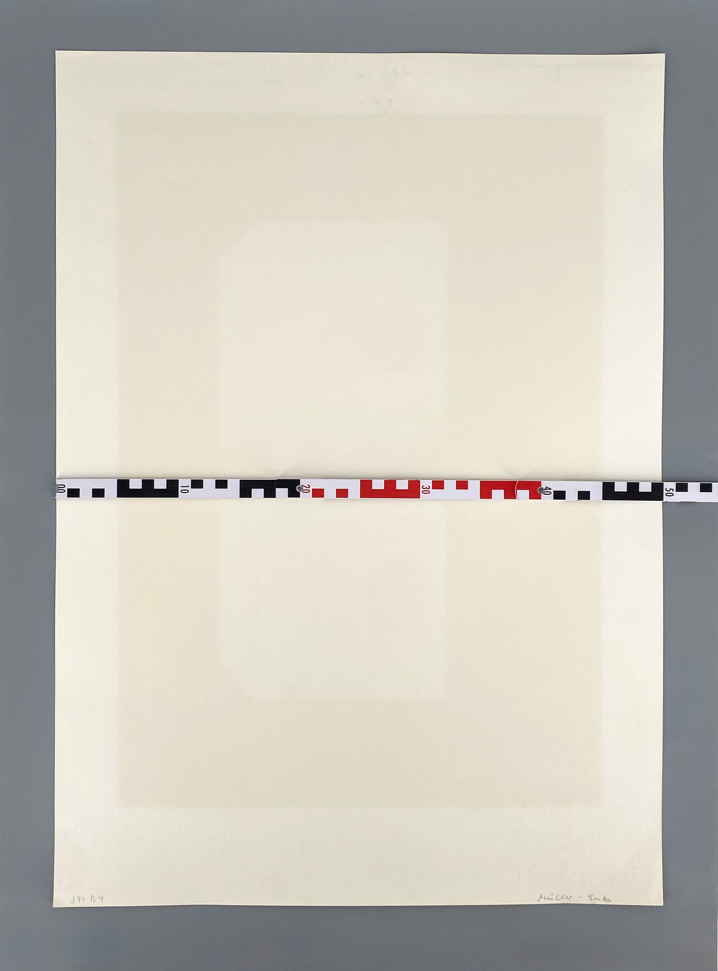 Farbsiebdruck von Erwin Heerich (1922–2004), Griffelkunst-Edition, 1973