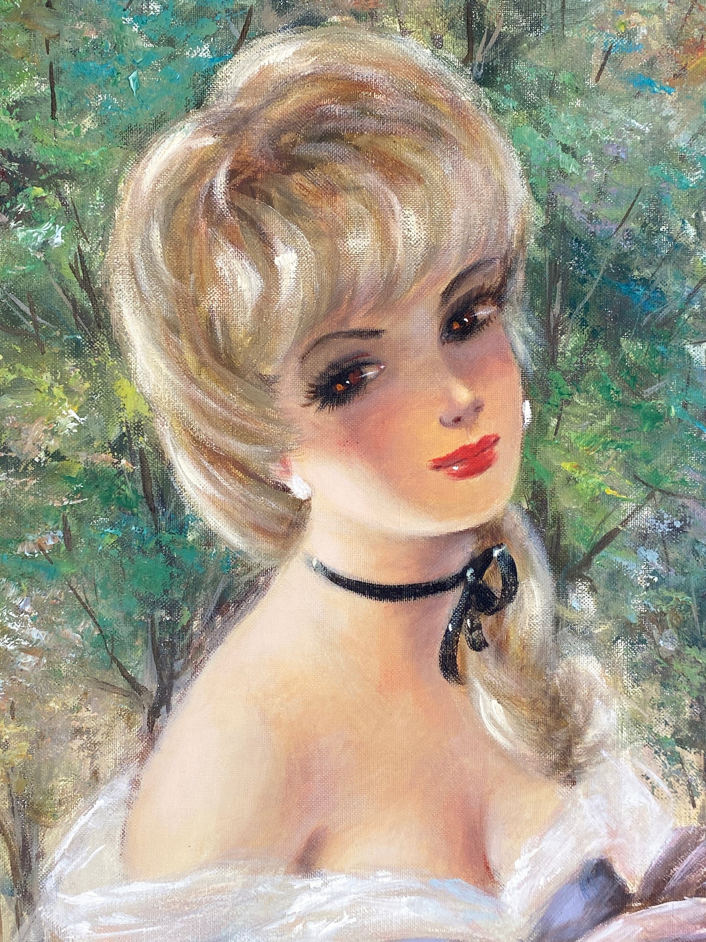 Acrylgemälde vom deutschen Maler Gerhard Merfort im Prunkrahmen
