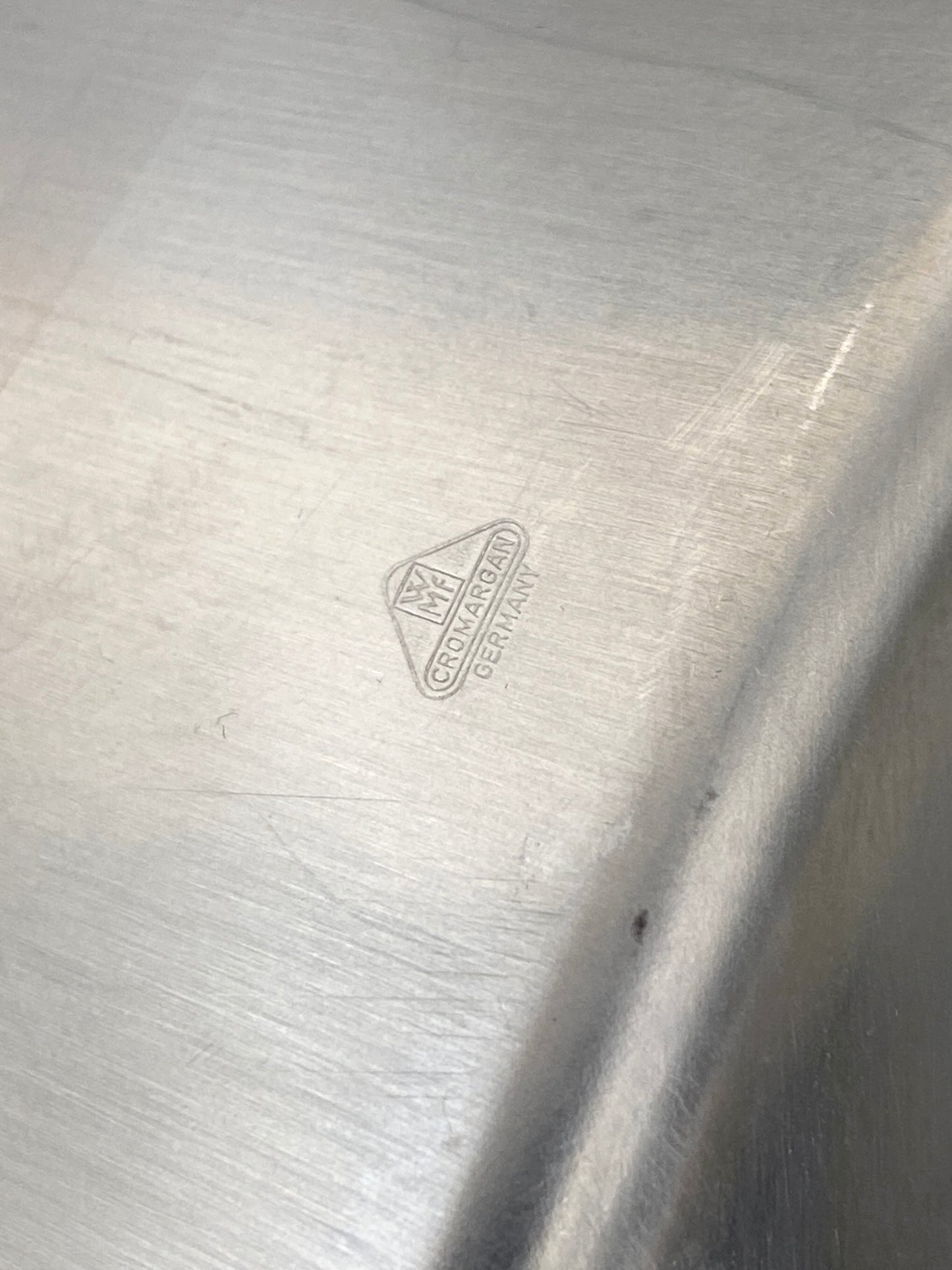 Kabarett von Wilhelm Wagenfeld für WMF, Cromargan und Glas, Deutschland, 60er