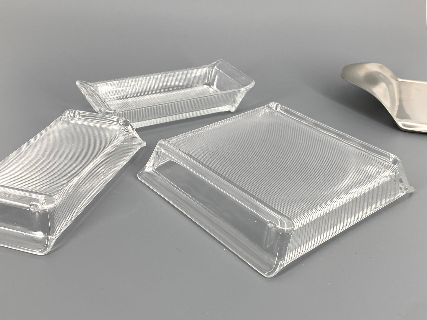 Kabarett von Wilhelm Wagenfeld für WMF, Cromargan und Glas, Deutschland, 60er