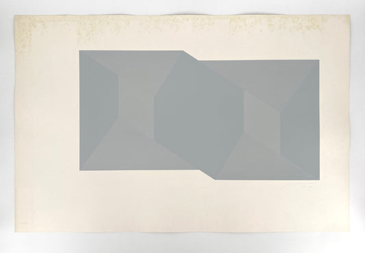 Feinsinniger Siebdruck in Grau von Joachim Albrecht (1913‒1997), um 1970