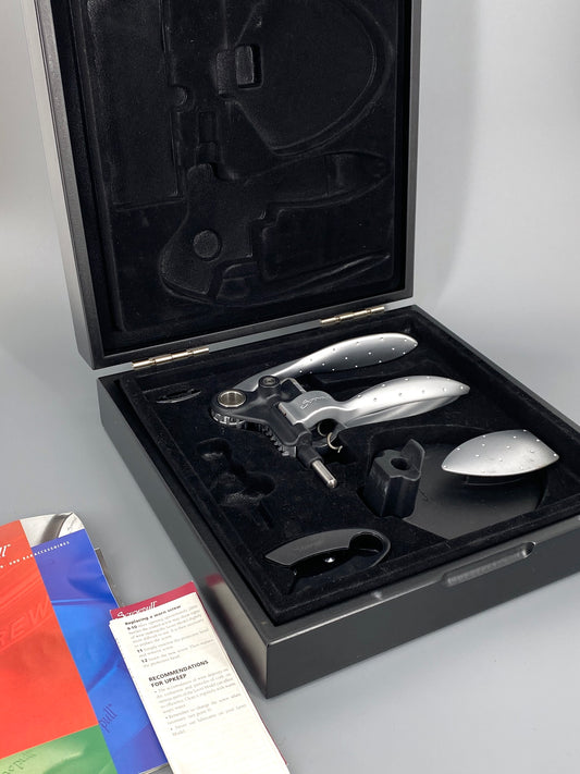 Sommelier Korkenzieher Set "Leverpull" in der Special Metall Edition von Screwpull, Le Creuset, 2000er