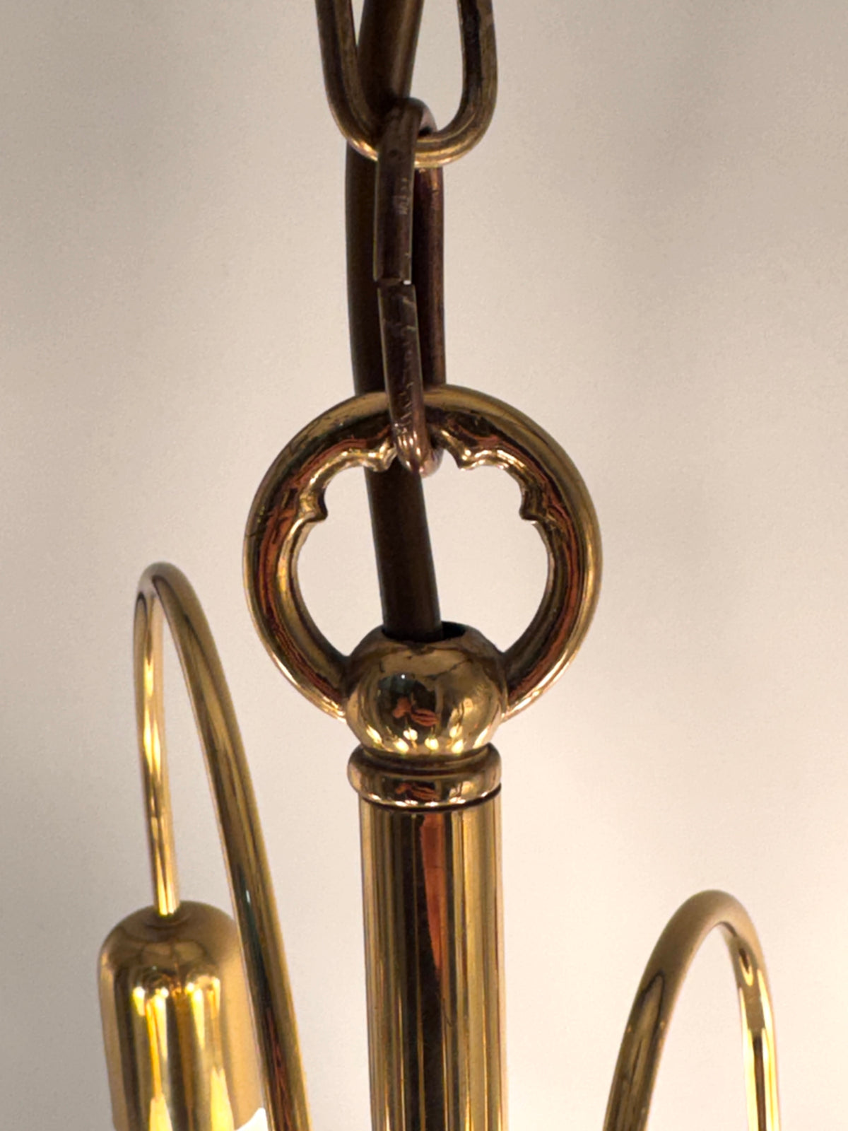 VINTAGE MESSING KRONLEUCHTER 1970ER HOLLYWOOD REGENCY