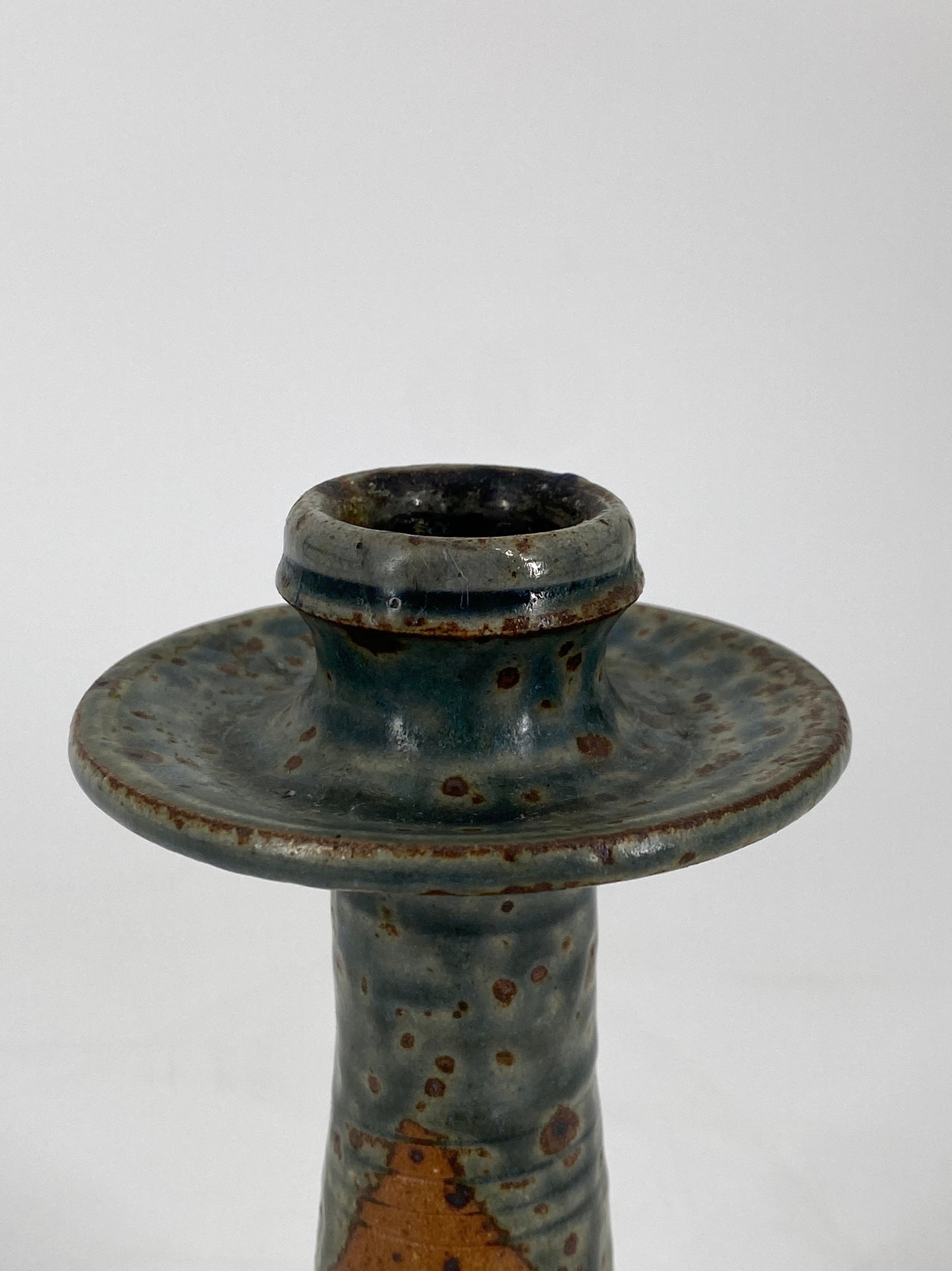 Kerzenhalter aus Steinzeug, teilweise glasiert, Korsika, 1970er