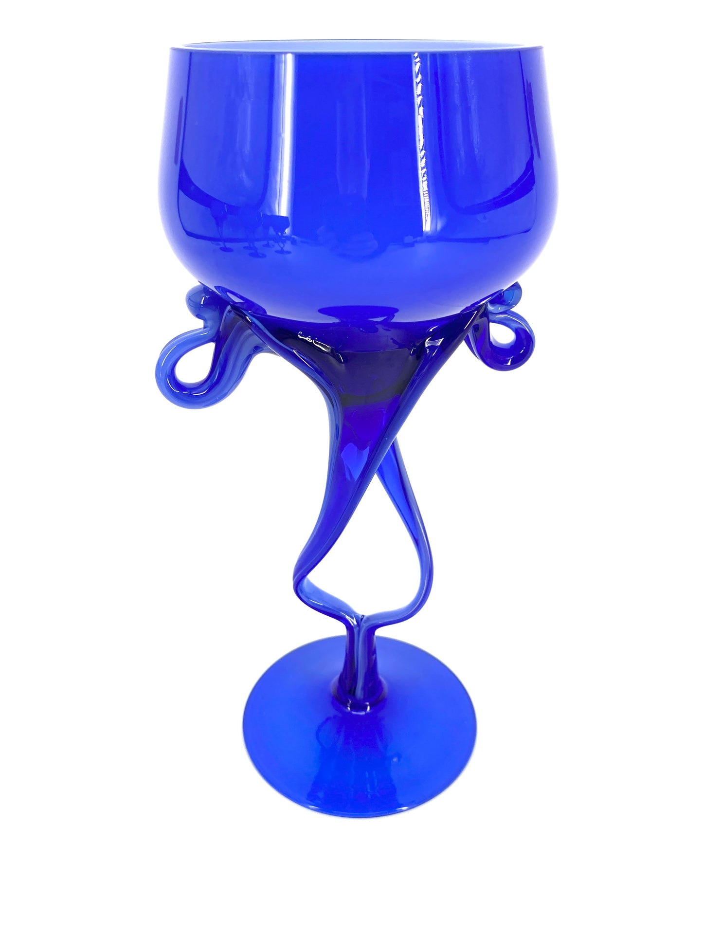 Gläser-Set Jozefina Krosno, Jellyfish Full Cobalt Blue