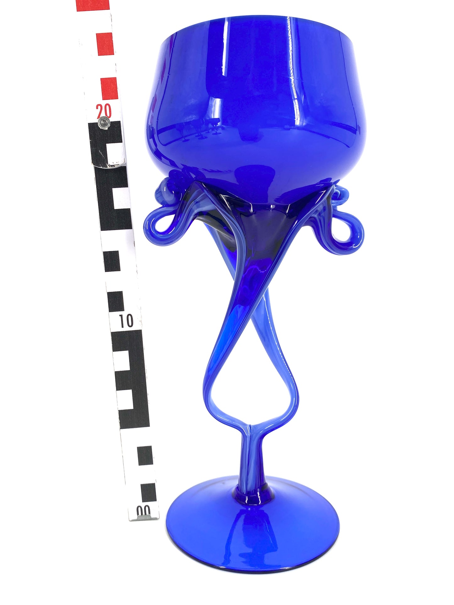 Gläser-Set Jozefina Krosno, Jellyfish Full Cobalt Blue