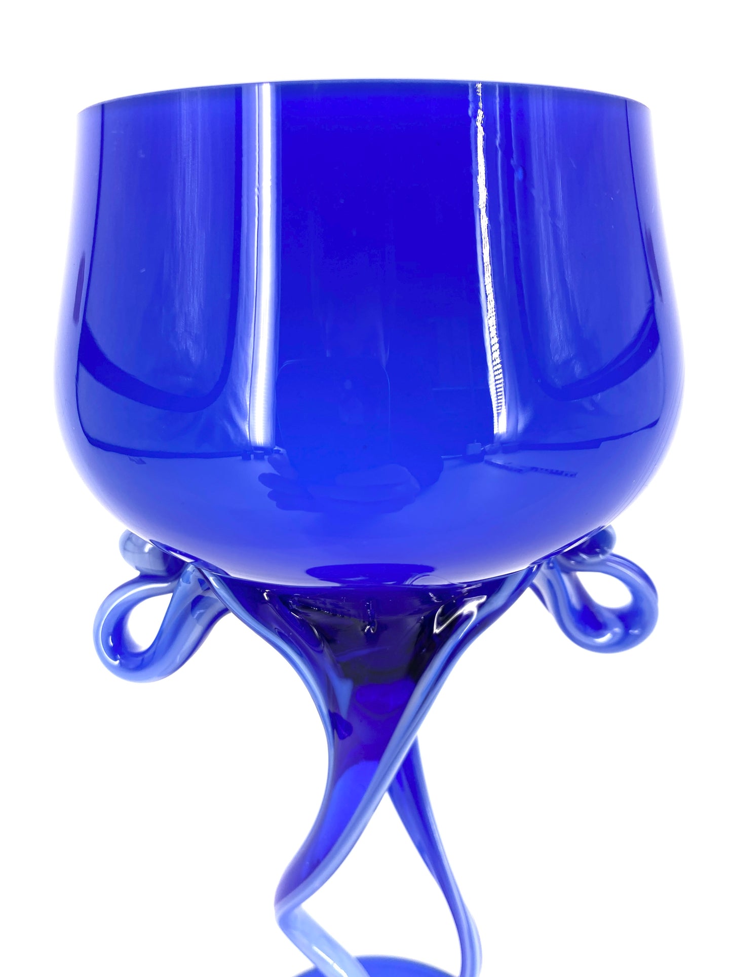 Gläser-Set Jozefina Krosno, Jellyfish Full Cobalt Blue