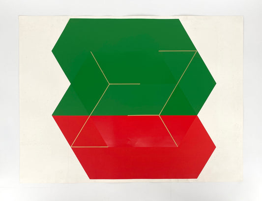 Großer und limitierter Farbsiebdruck von Joachim Albrecht (1913‒1997) aus dem Jahr 1967/1968