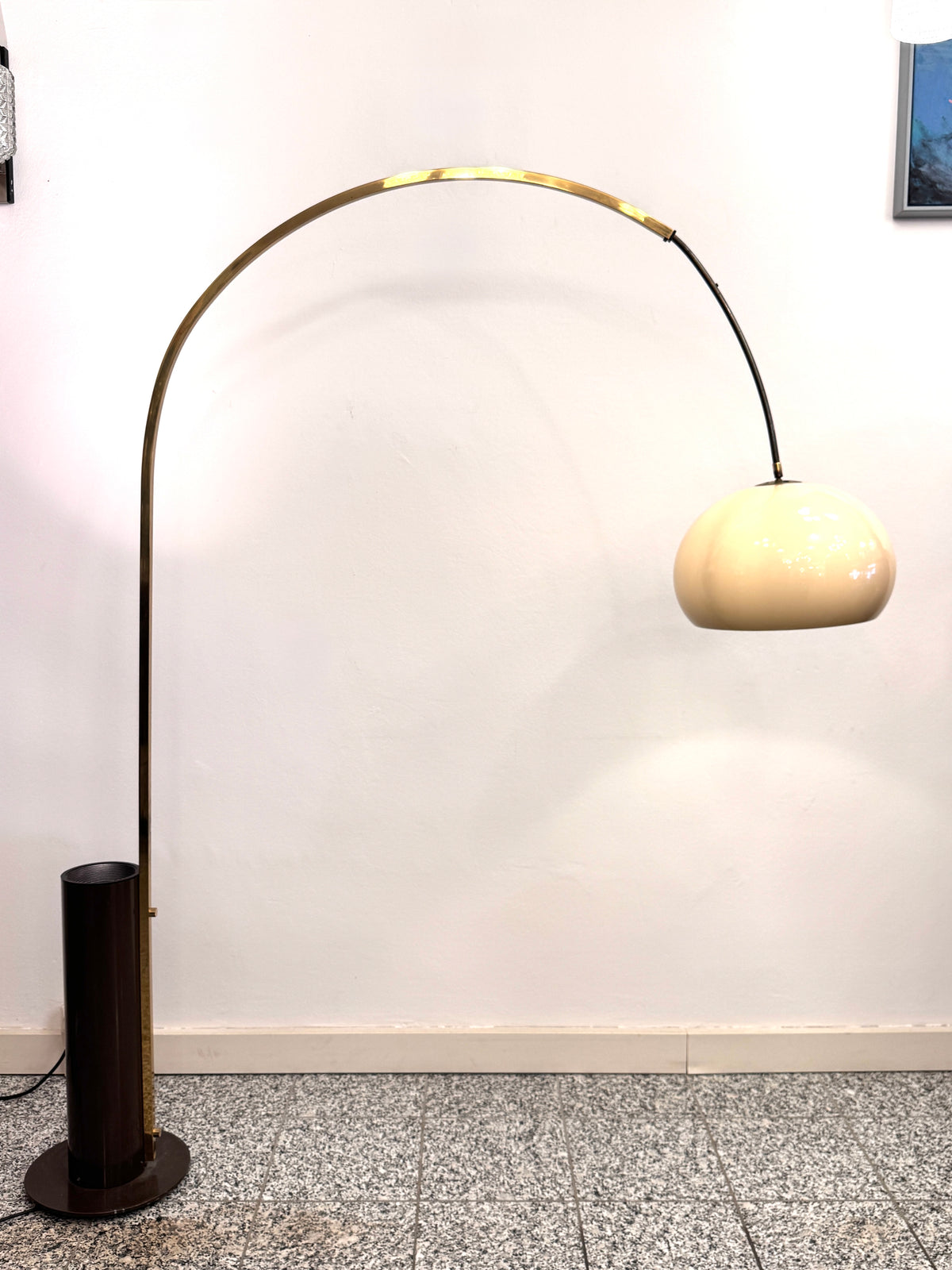 VINTAGE SPACE AGE  1970ER BOGENLAMPE MIT UP-LIGHT SOCKEL