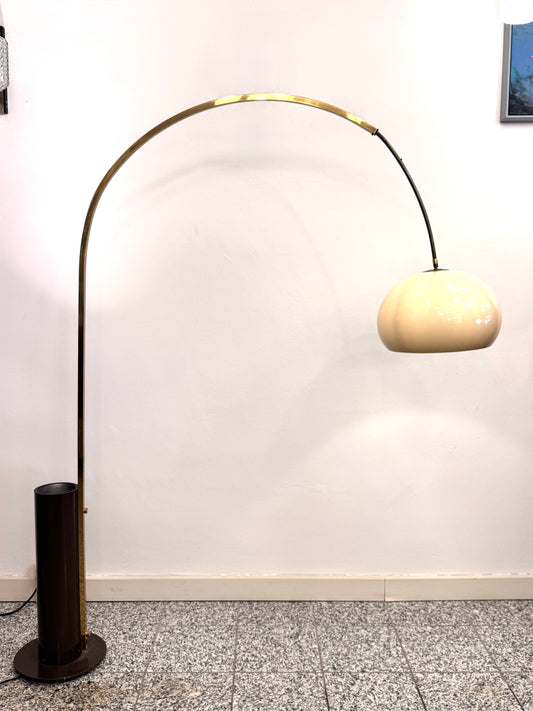 VINTAGE SPACE AGE  1970ER BOGENLAMPE MIT UP-LIGHT SOCKEL