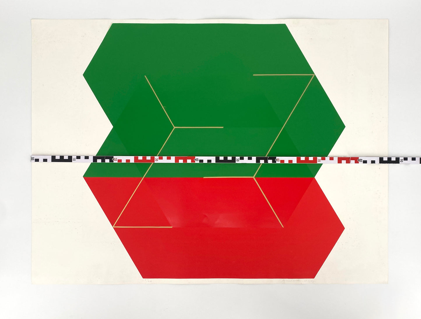 Großer und limitierter Farbsiebdruck von Joachim Albrecht (1913‒1997) aus dem Jahr 1967/1968