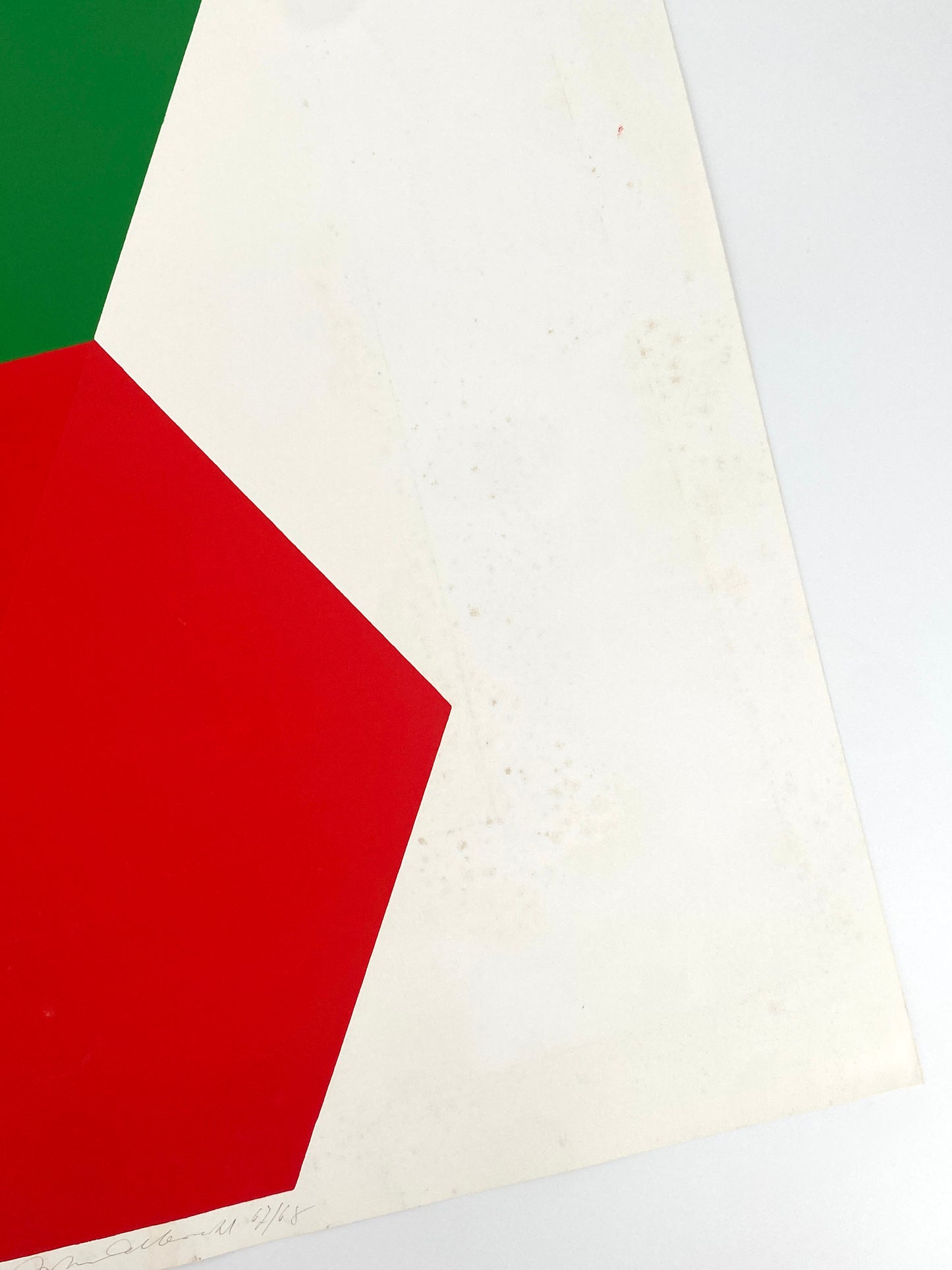 Großer und limitierter Farbsiebdruck von Joachim Albrecht (1913‒1997) aus dem Jahr 1967/1968