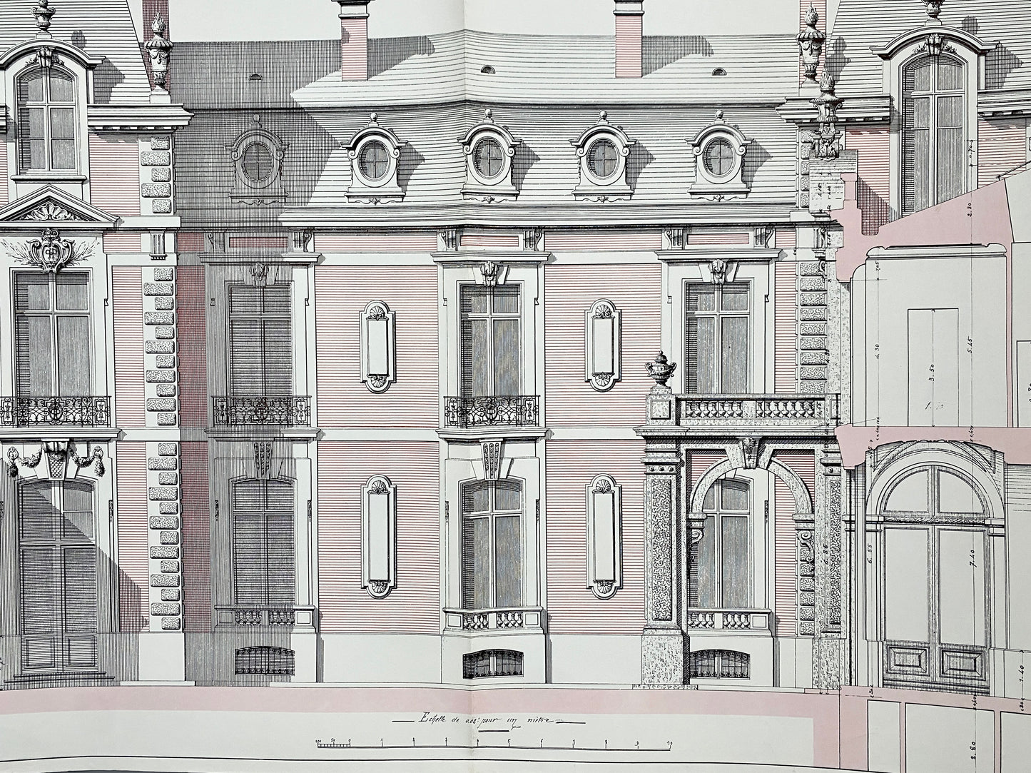Ausstellungsplakat, Architektur. Fünf Architekten aus fünf Jahrhunderten.