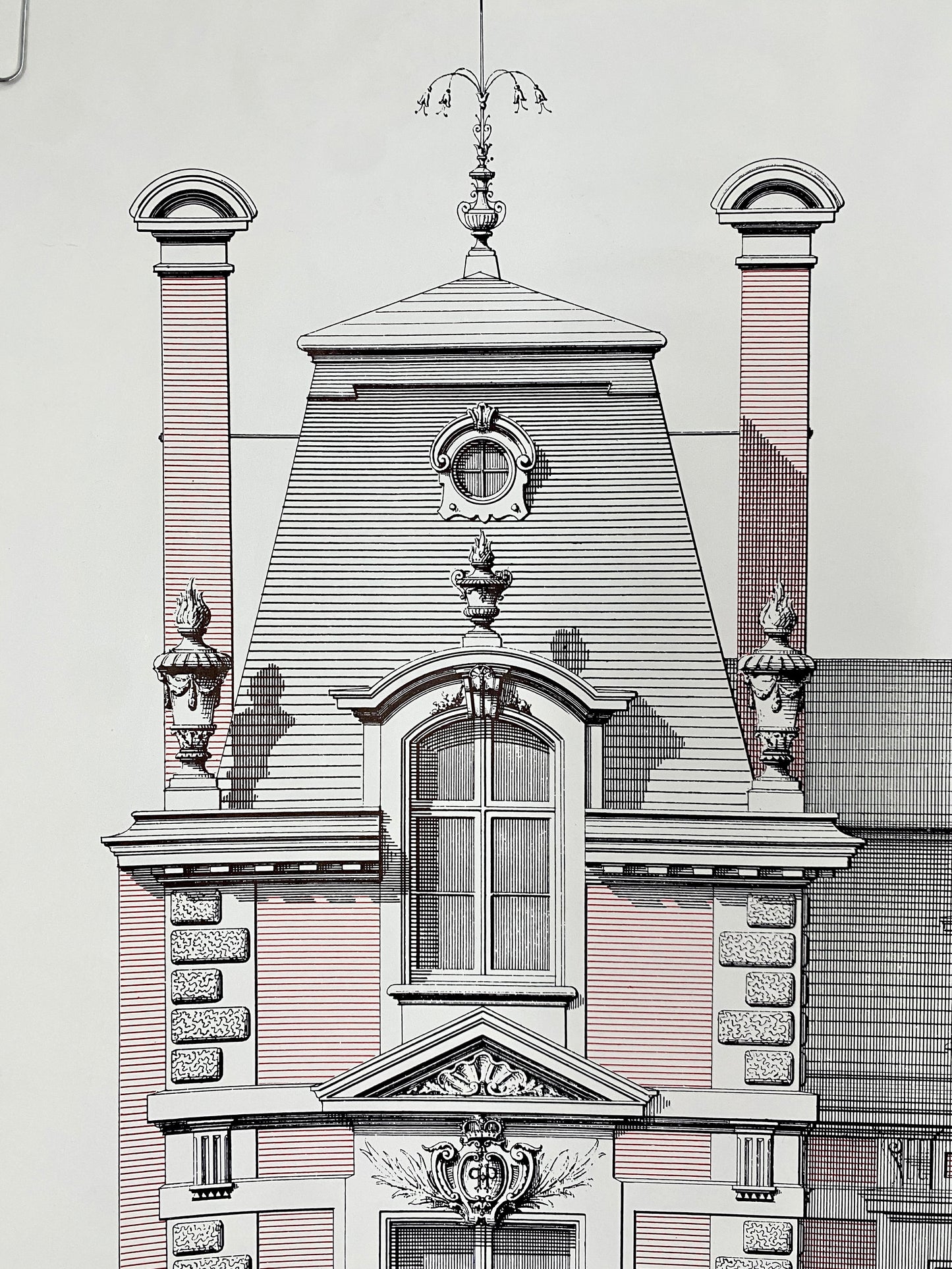 Ausstellungsplakat, Architektur. Fünf Architekten aus fünf Jahrhunderten.