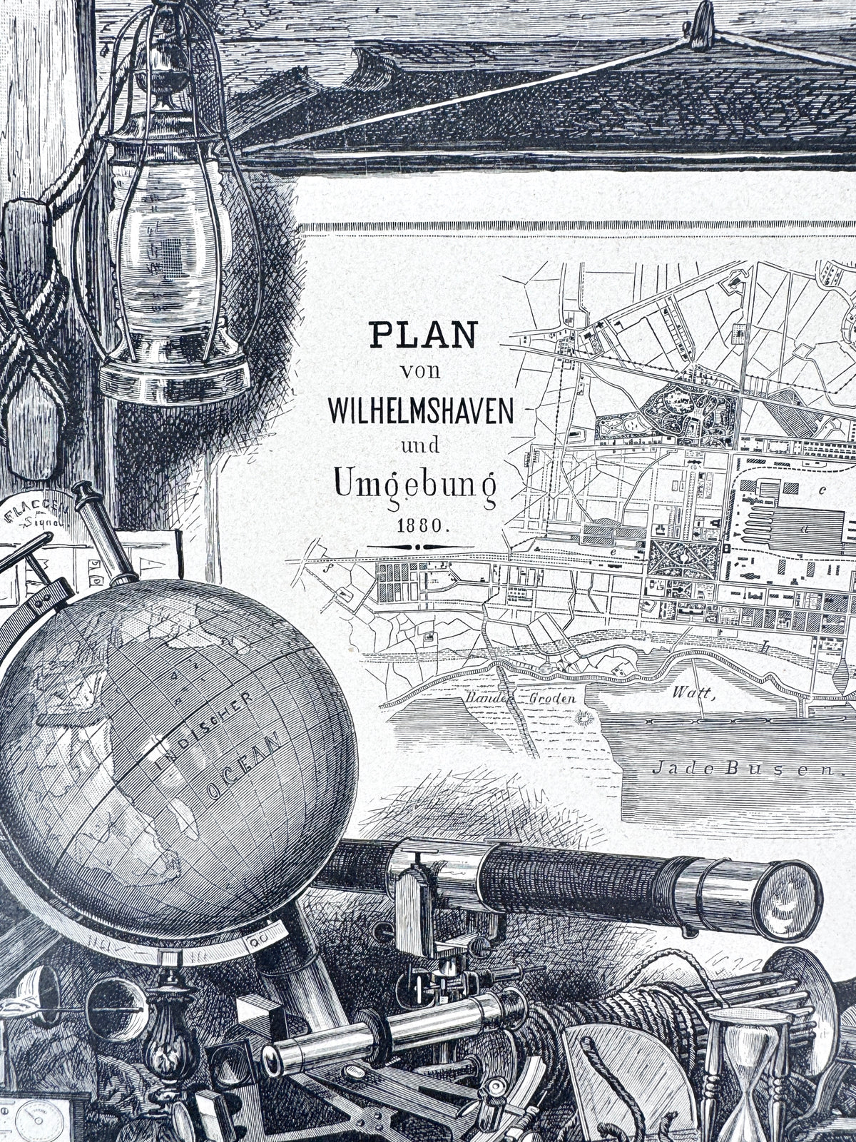 Wilhelmshaven und unsere Flotte. Stich von 1880