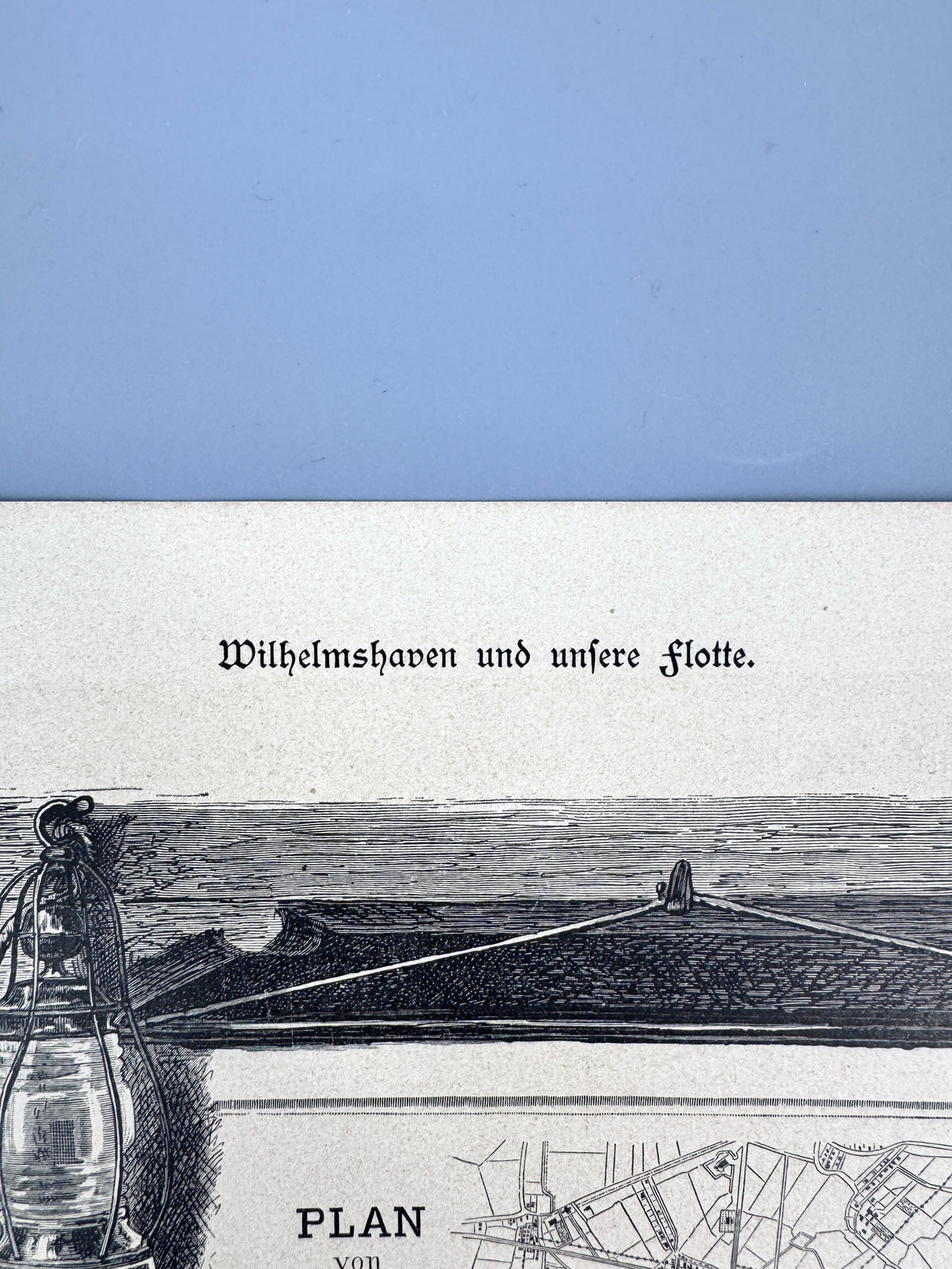 Wilhelmshaven und unsere Flotte. Stich von 1880