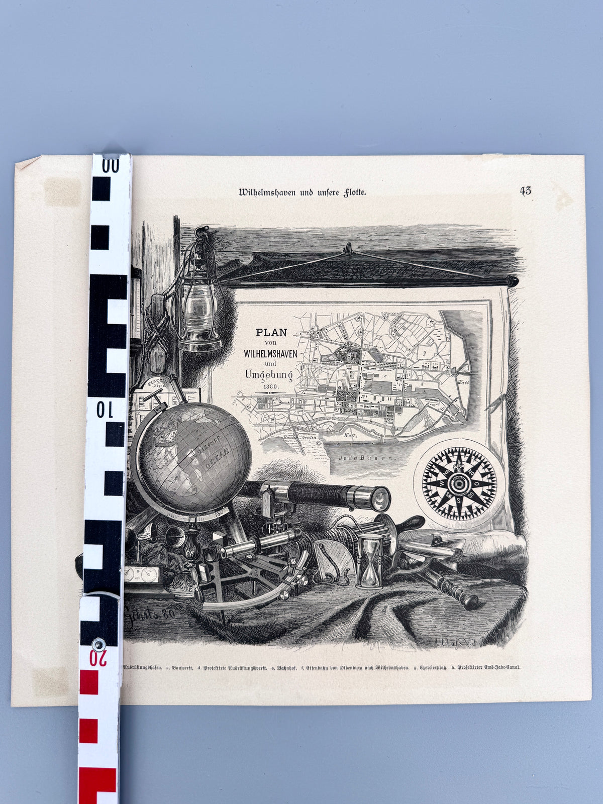 Wilhelmshaven und unsere Flotte. Stich von 1880